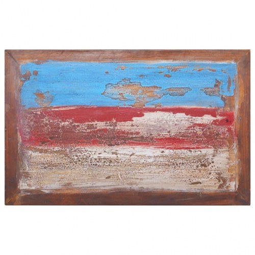 Sofabord i genanvendt teaktræ 80 × 50 × 40 cm - retro med skuffe