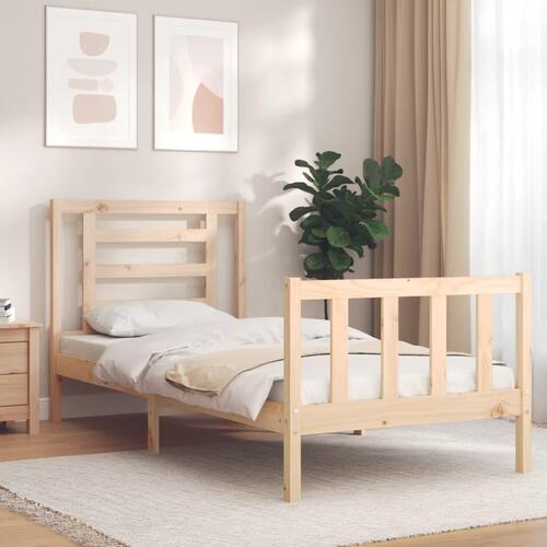 Sengeramme uden madras 90x200 cm massivt fyrretræ