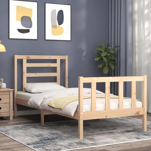 Sengeramme uden madras 90x200 cm massivt fyrretræ