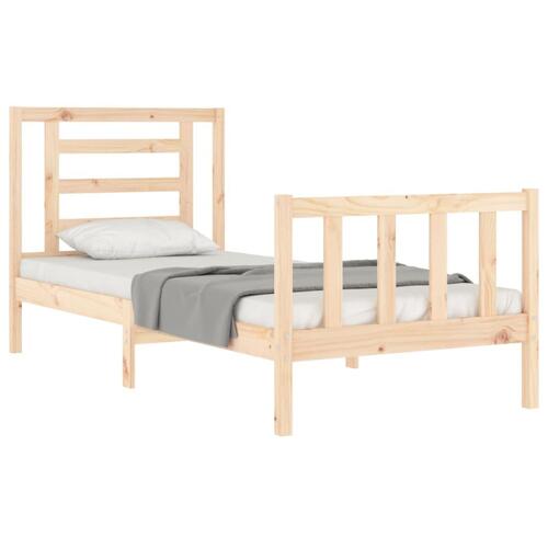 Sengeramme uden madras 90x200 cm massivt fyrretræ