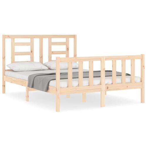 Sengeramme uden madras 120x200 cm massivt fyrretræ