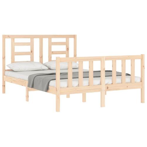 Sengeramme uden madras 120x200 cm massivt fyrretræ