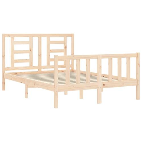 Sengeramme uden madras 120x200 cm massivt fyrretræ