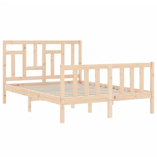 Sengeramme uden madras 140x200 cm massivt fyrretræ