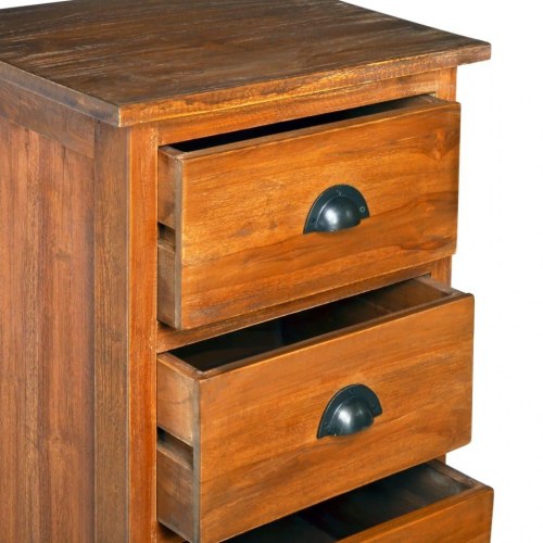 Skænk 45x35x110 cm massivt teaktræ