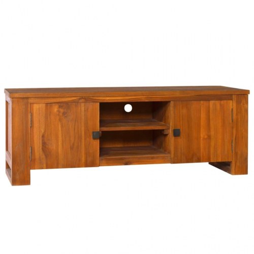 Tv-skab 110x30x40 cm massivt teaktræ