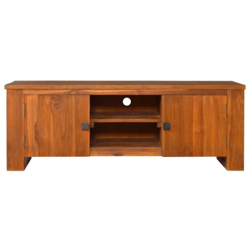 Tv-skab 110x30x40 cm massivt teaktræ