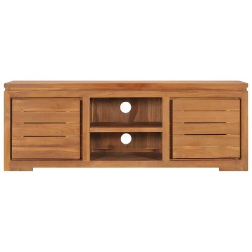 Tv-skab 110x30x40 cm massivt teaktræ