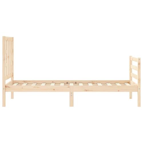 Sengeramme med sengegavl Small Single massivt træ