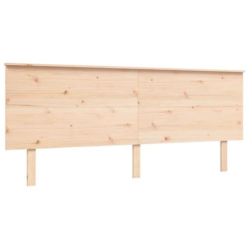 Sengeramme uden madras 200x200 cm massivt fyrretræ