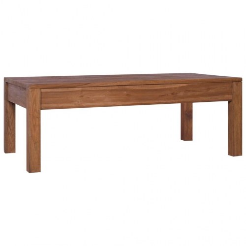 Sofabord 110x60x40 cm massivt teaktræ