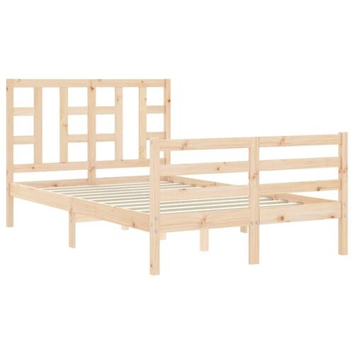 Sengeramme med sengegavl Small Double massivt træ