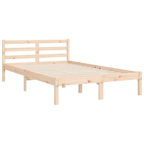 Sengeramme med sengegavl Small Double massivt træ