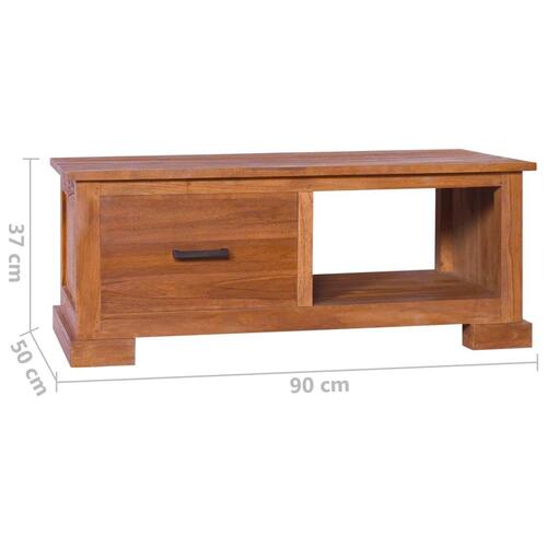 Tv-skab 90x50x37 cm massivt teaktræ