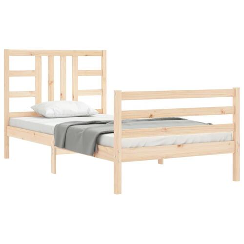 Sengeramme uden madras 100x200 cm massivt fyrretræ