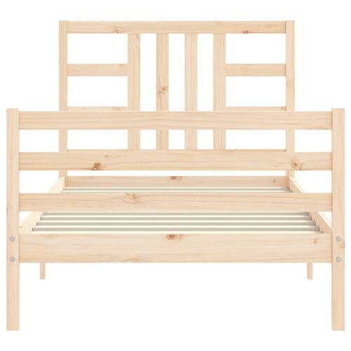 Sengeramme uden madras 100x200 cm massivt fyrretræ