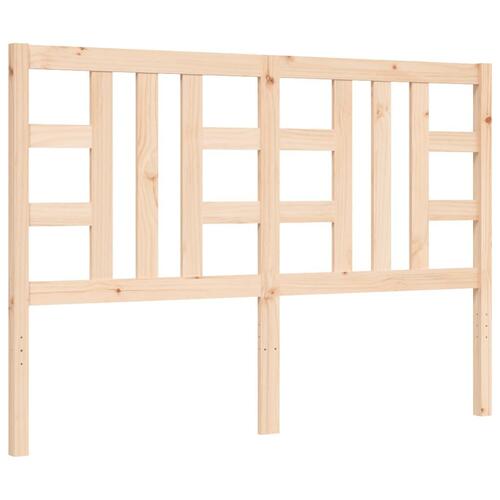 Sengeramme med sengegavl 160x200 cm massivt træ