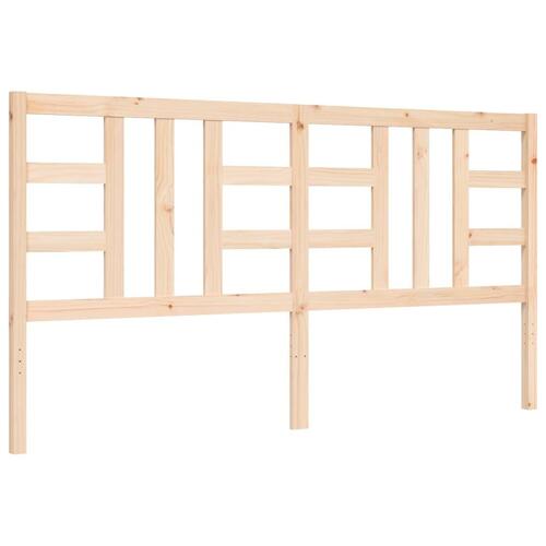 Sengeramme med sengegavl Super King Size massivt træ