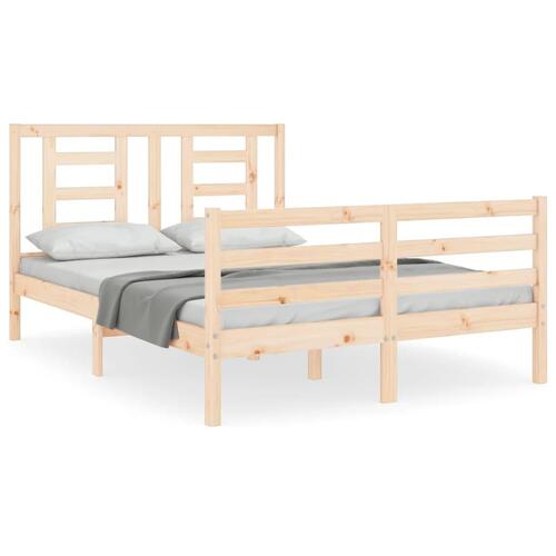Sengeramme med sengegavl Small Double massivt træ