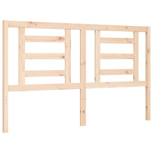 Sengeramme med sengegavl 160x200 cm massivt træ