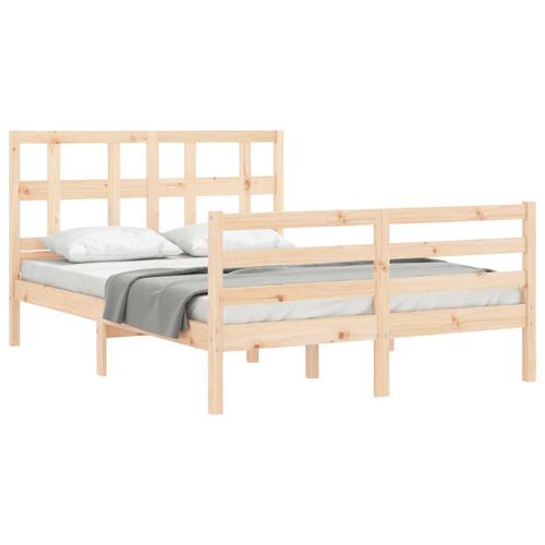 Sengeramme med sengegavl Small Double massivt træ