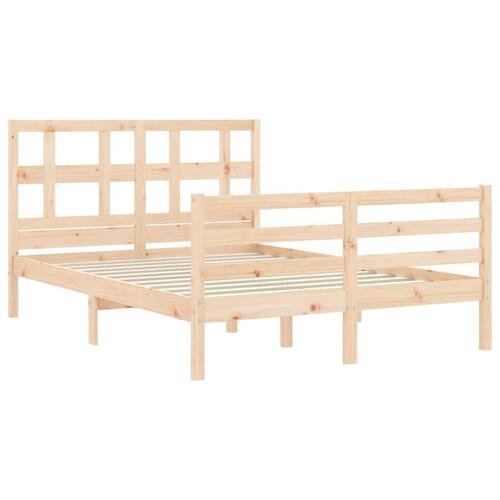 Sengeramme med sengegavl Small Double massivt træ
