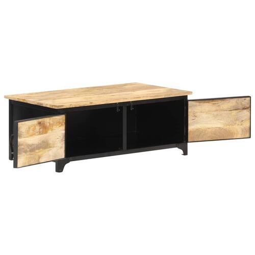 Sofabord 90x50x35 cm massivt mangotræ