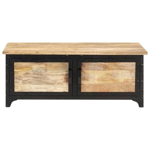 Sofabord 90x50x35 cm massivt mangotræ