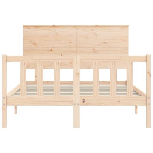 Sengeramme med sengegavl Small Double massivt træ