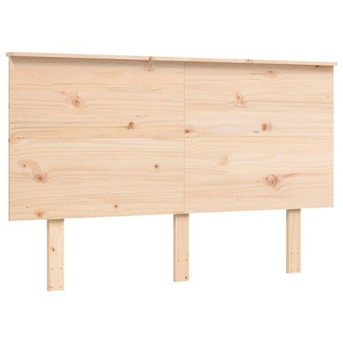 Sengeramme med sengegavl Small Double massivt træ