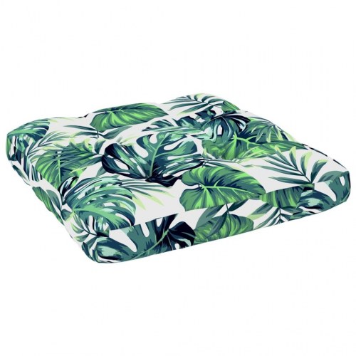 Hynde til pallesofa 70x70x12 cm bladmønster