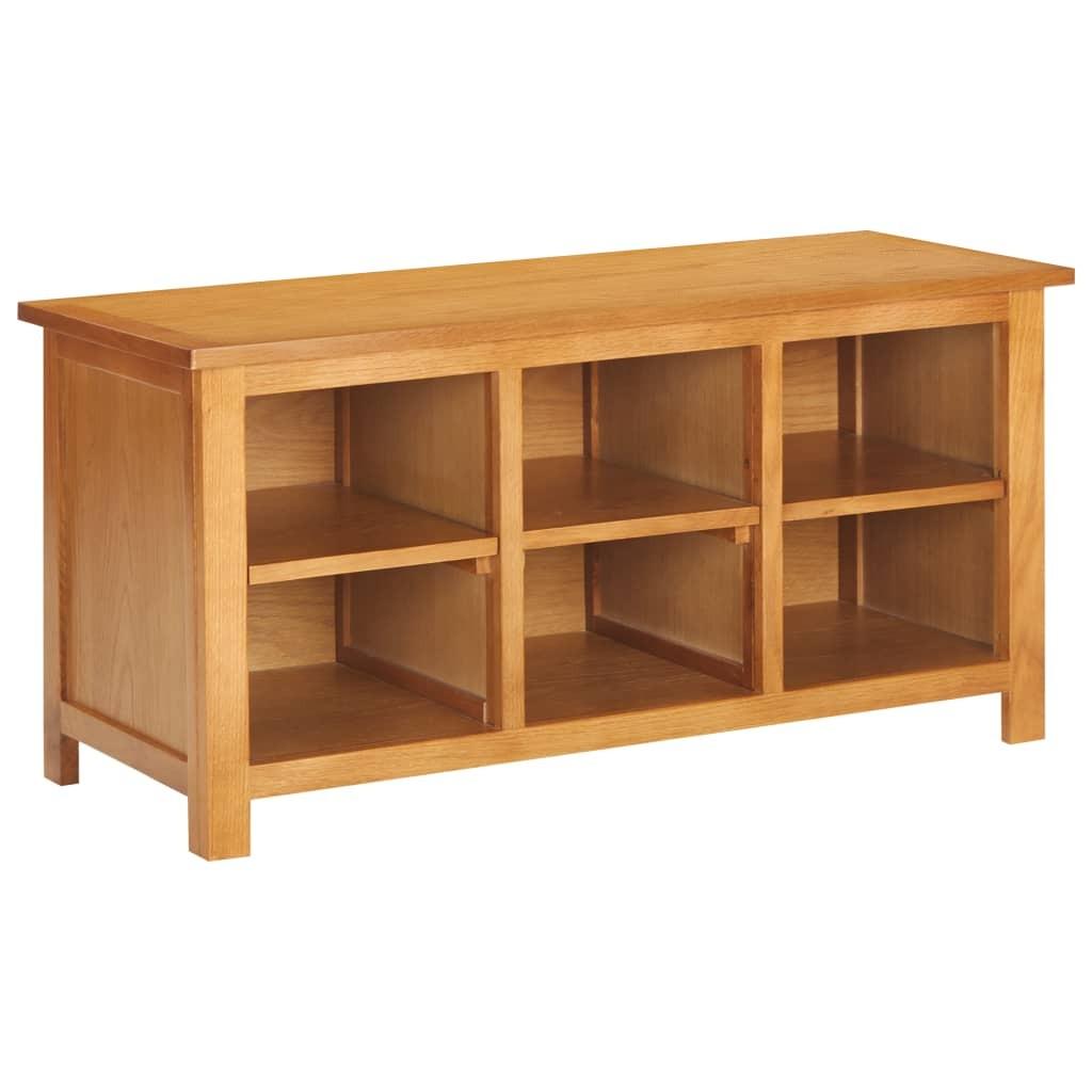 Skoreol 90x37x45 cm massivt egetræ billede