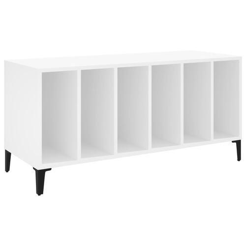 Vinylskab 100x38x48 cm konstrueret træ hvid