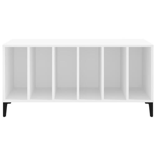 Vinylskab 100x38x48 cm konstrueret træ hvid