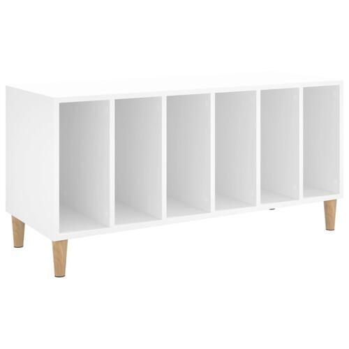 Vinylskab 100x38x48 cm konstrueret træ hvid