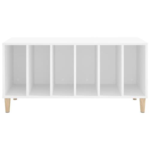 Vinylskab 100x38x48 cm konstrueret træ hvid