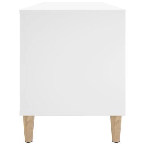 Vinylskab 100x38x48 cm konstrueret træ hvid