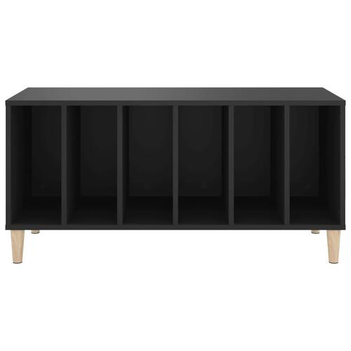 Vinylskab 100x38x48 cm konstrueret træ sort