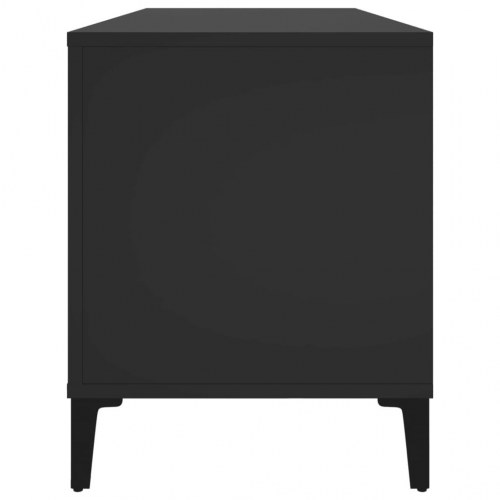 Vinylskab 100x38x48 cm konstrueret træ sort