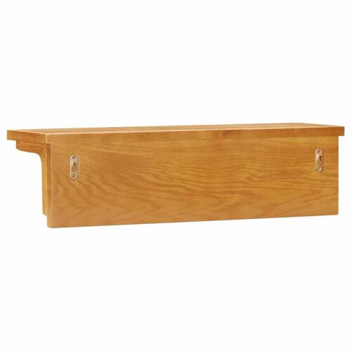 Knagerække 60x16x16 cm massivt egetræ