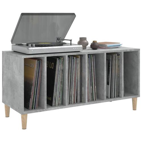 Vinylskab 100x38x48 cm konstrueret træ betongrå