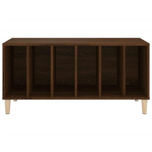 Vinylskab 100x38x48 cm konstrueret træ brun egetræsfarve