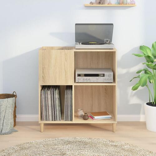 Vinylskab 84,5x38x39 cm konstrueret træ sonoma-eg