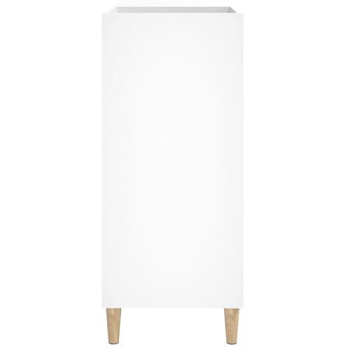 Vinylskab 84,5x38x89 cm konstrueret træ hvid