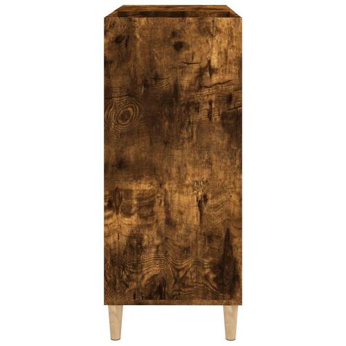 Vinylskab 84,5x38x89 cm konstrueret træ røget egetræsfarve
