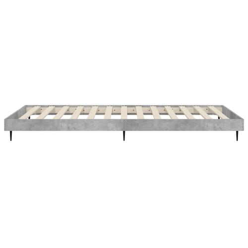 Sengeramme 75x190 cm konstrueret træ betongrå