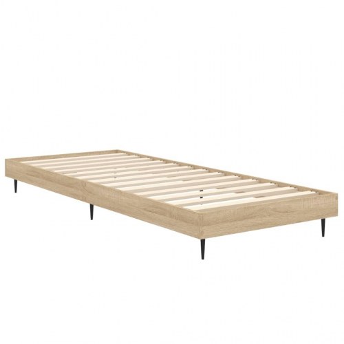Sengeramme 75×190 cm i sonoma-eg - konstrueret træ, uden madras