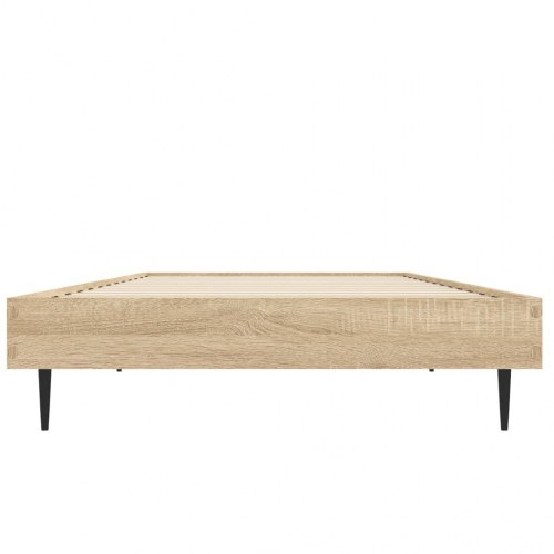 Sengeramme 75×190 cm i sonoma-eg - konstrueret træ, uden madras
