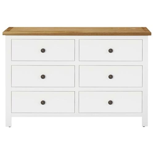 Kommode 105x33,5x73 cm massivt egetræ