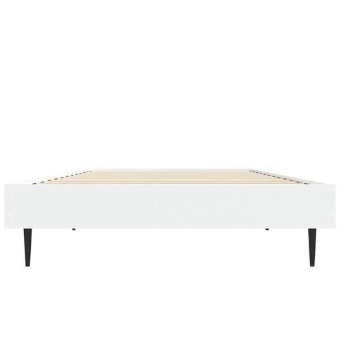 Sengeramme 75x190 cm konstrueret træ hvid